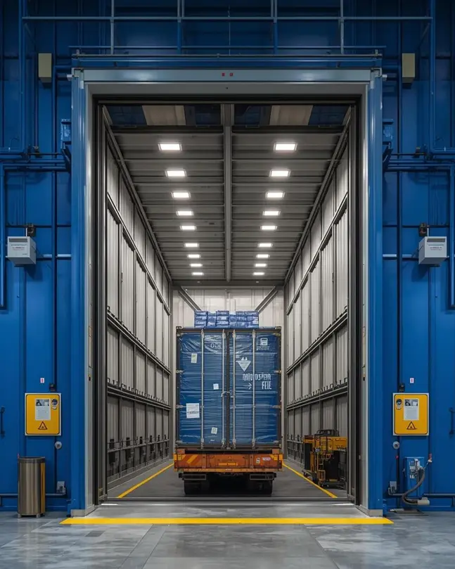 Industrial freight elevator